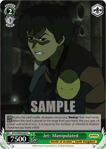 Jet: Manipulated (ATLA/WX04-042 C) - Avatar: The Last Airbender - for just $0.05! 