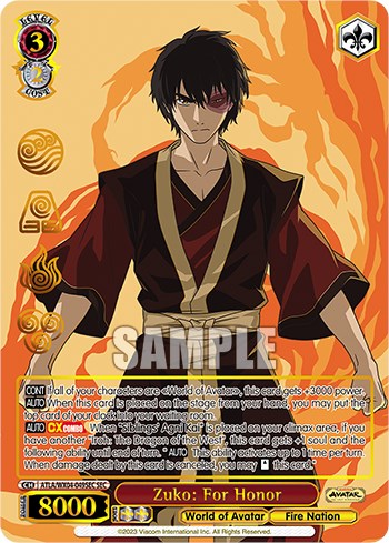 Zuko: For Honor (SEC) (ATLA/WX04-049SEC SEC) - Avatar: The Last Airbender - for just $119.20! 