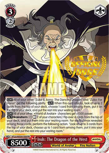 Iroh: The Dragon of the West (Judge Promo) (ATLA/WX04-058PR PR) - Avatar: The Last Airbender - for just $0.10! 