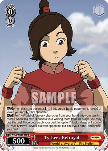 Ty Lee: Betrayal (ATLA/WX04-060 U) - Avatar: The Last Airbender - for just $0.07! 