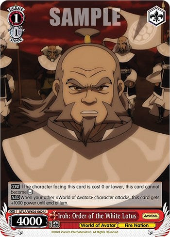 Iroh: Order of the White Lotus (ATLA/WX04-062 U) - Avatar: The Last Airbender - for just $0.04! 