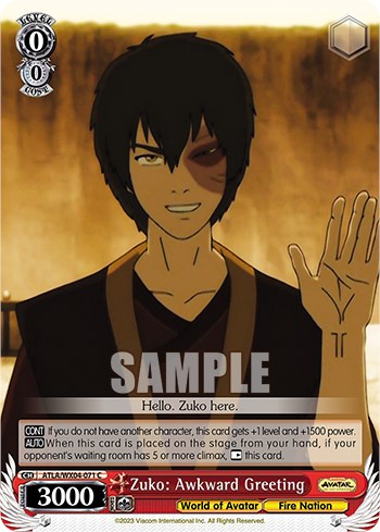 Zuko: Awkward Greeting (ATLA/WX04-071 C) - Avatar: The Last Airbender - for just $0.03! 