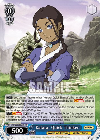 Katara: Quick Thinker (ATR) (ATLA/WX04-080ATR ATR) - Avatar: The Last Airbender - for just $13.90! 