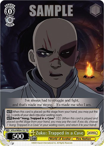 Zuko: Trapped in a Cave (ATLA/WX04-T01 TD) - Avatar: The Last Airbender - for just $0.06! 