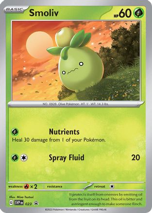 Smoliv 023 - SV Scarlet & Violet Promo Cards Holofoil - for just $0.24! 