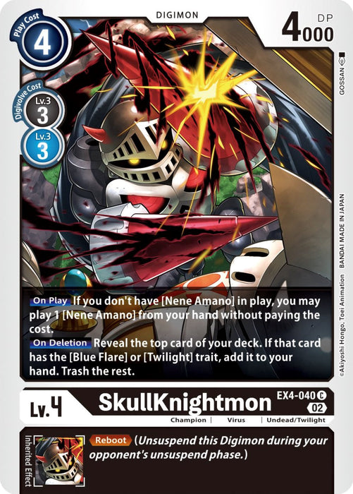 SkullKnightmon [EX4-040] [Alternative Being Booster] - Just $0.09! Shop now at Retro Gaming of Denver