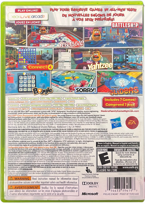 Hasbro Family Game Night – Xbox 360 (X360) - for just $0! 