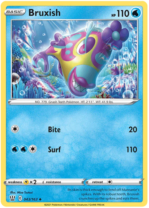 Bruxish (043/163) [Sword & Shield: Battle Styles] - for just $0.10! 
