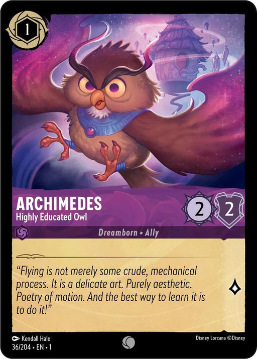 Archimedes - Highly Educated Owl (36/204) - The First Chapter - for just $0.03! 