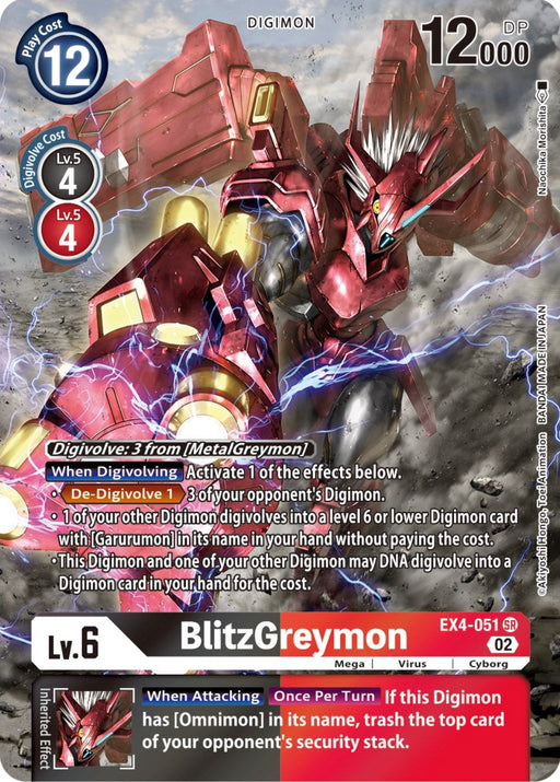 BlitzGreymon [EX4-051] (Alternate Art) [Alternative Being Booster] - Just $1.75! Shop now at Retro Gaming of Denver