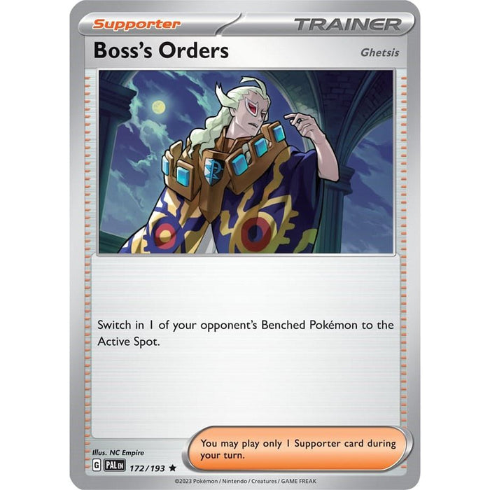 Boss's Orders (172/193) (Theme Deck Exclusive) [Scarlet & Violet: Paldea Evolved] - Just $0.30! Shop now at Retro Gaming of Denver