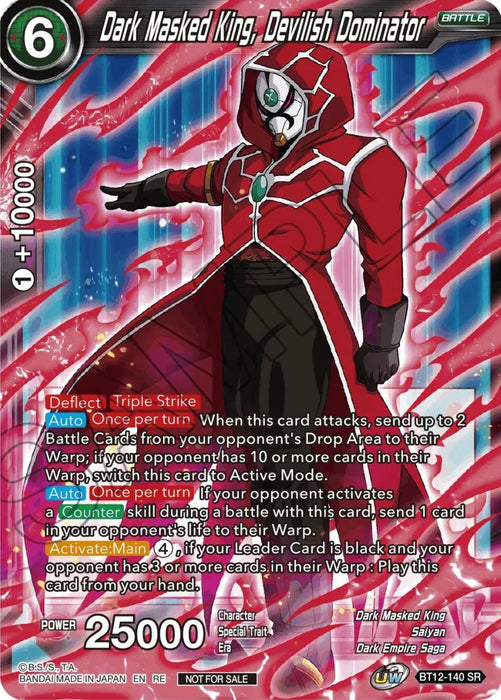 Dark Masked King, Devilish Dominator (Championship Selection Pack 2023 Vol.2) (Silver Foil) (BT12-140) [Tournament Promotion Cards] - for just $0.20! 