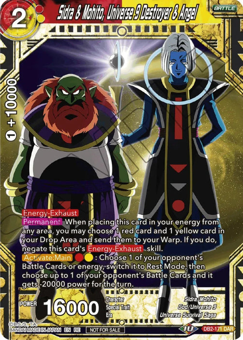 Sidra & Mohito, Universe 9 Destroyer & Angel (Championship Selection Pack 2023 Vol.2) (Silver Foil) (DB2-171) [Tournament Promotion Cards] - for just $2.25! 