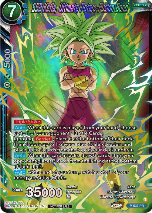 SS2 Kefla, Ultimate Potara-Fusion Bond (Championship Selection Pack 2023 Vol.2) (Gold-Stamped Shatterfoil) (P-537) [Tournament Promotion Cards] - for just $1.10! 
