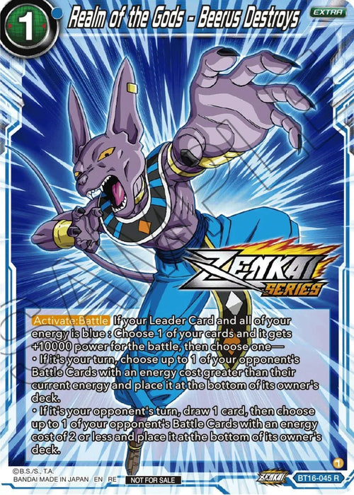 Realm of the Gods - Beerus Destroys (Event Pack 12) (BT16-045) [Tournament Promotion Cards] - for just $0.35! 