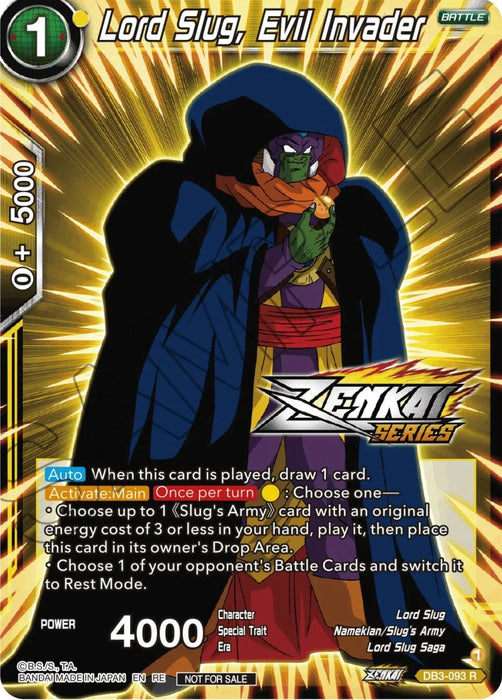 Lord Slug, Evil Invader (Event Pack 12) (DB3-093) [Tournament Promotion Cards] - for just $0.30! 