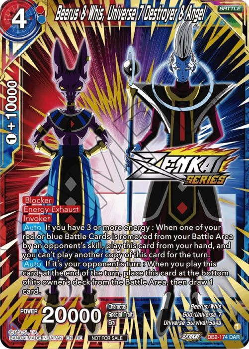 Beerus & Whis, Universe 7 Destroyer & Angel (Event Pack 12) (DB2-174) [Tournament Promotion Cards] - for just $1! 