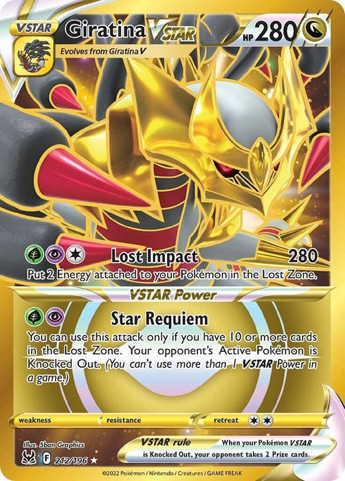 Giratina VSTAR (212/196) [Sword & Shield: Lost Origin] - for just $8! 