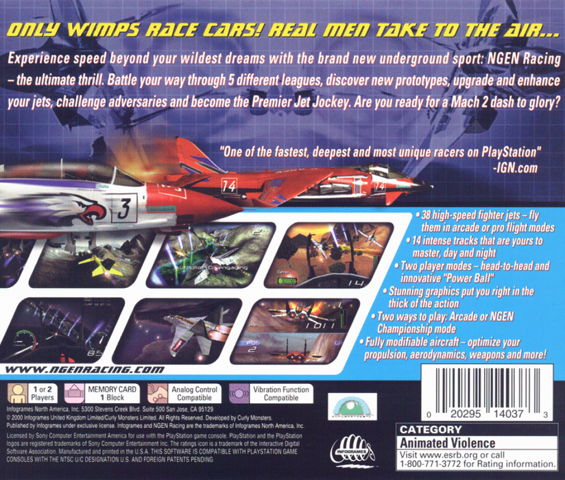 NGEN Racing – PlayStation 1 (PS1) - for just $0! 