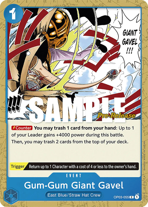 Gum-Gum Giant Gavel [Pillars of Strength Pre-Release Cards] - for just $0.50! 