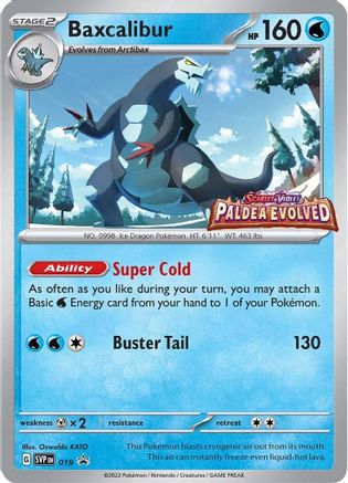 Baxcalibur 019 - SV Scarlet & Violet Promo Cards - Holofoil - for just $1.45! 