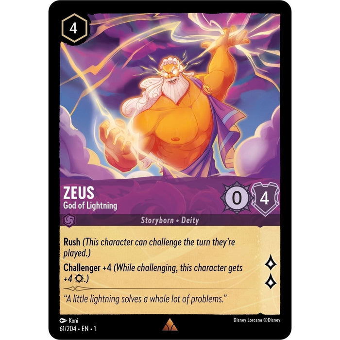 Zeus - God of Lightning (61/204) [The First Chapter] - Just $0.20! Shop now at Retro Gaming of Denver