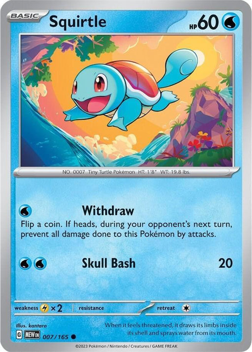 Squirtle (007/165) [Scarlet & Violet: 151] - for just $0.10! 