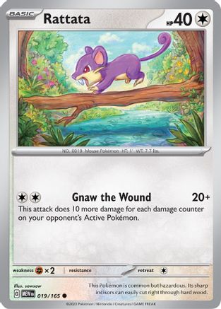 Rattata 019/165 - SV Scarlet & Violet 151 - for just $0.06! 