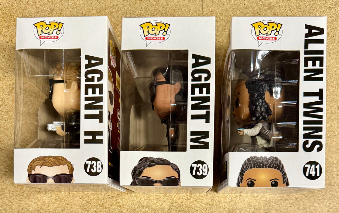 Funko Pop! Movies Agent M, Agent H & Aliens Twins Men In Black International MIB Set Of 3 - for just $25! 