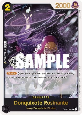 Donquixote Rosinante (Store Championship Participation Pack) (OP02-108) - One Piece Promotion Cards Foil - for just $6.78! 