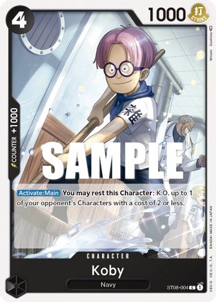 Koby (ST08-004) - Starter Deck 8: Monkey.D.Luffy - for just $0.13! 