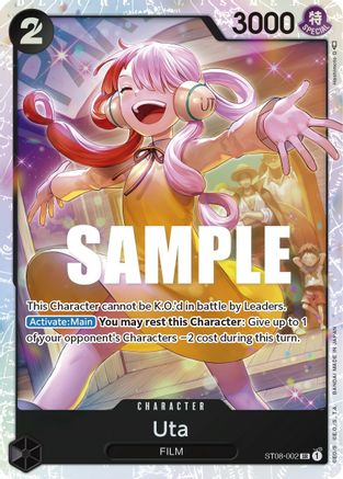 Uta (ST08-002) - Starter Deck 8: Monkey.D.Luffy Foil - for just $0.47! 