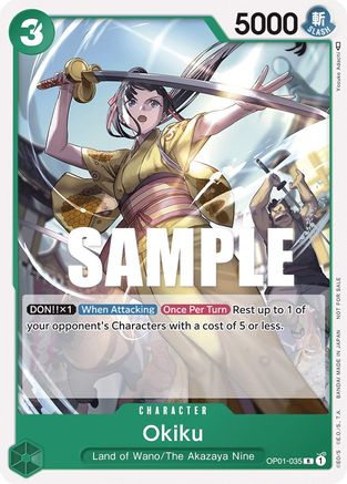 Okiku (Tournament Pack Vol. 4) (OP01-035) - One Piece Promotion Cards - for just $0.23! 