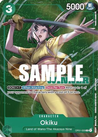 Okiku (Winner Pack Vol. 4) (OP01-035) - One Piece Promotion Cards Foil - for just $3.05! 