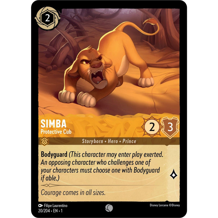 Simba - Protective Cub (20/204) [The First Chapter] - Just $0.10! Shop now at Retro Gaming of Denver