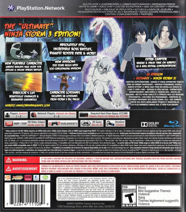 Naruto Shippuden: Ultimate Ninja Storm 3 Full Burst — PlayStation 3 (PS3) - for just $10.99! 