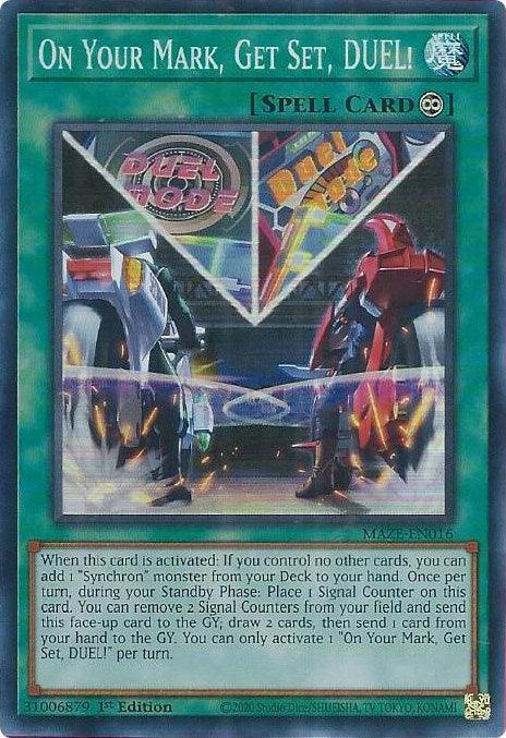 On Your Mark, Get Set, DUEL! [MAZE-EN016] Super Rare - for just $0.15! 