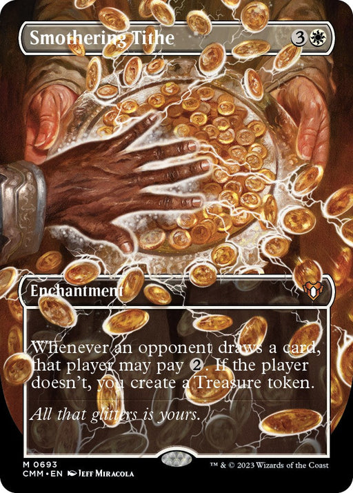 Smothering Tithe (Borderless Alternate Art) [Commander Masters] - Just $9.30! Shop now at Retro Gaming of Denver