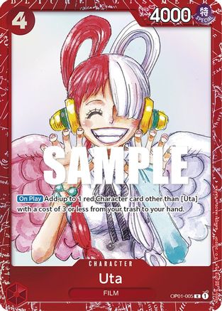 Uta (Premium Card Collection -ONE PIECE FILM RED Edition-) (OP01-005) - One Piece Promotion Cards Foil - for just $8.57! 
