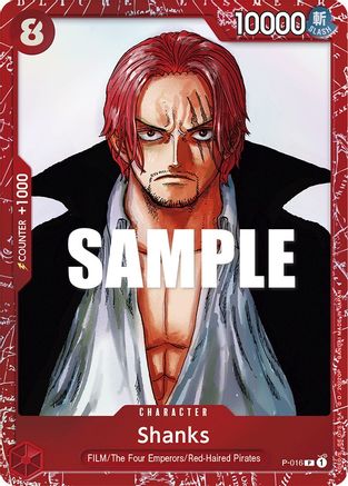 Shanks (Premium Card Collection -ONE PIECE FILM RED Edition-) (P-016) - One Piece Promotion Cards Foil - for just $7.13! 