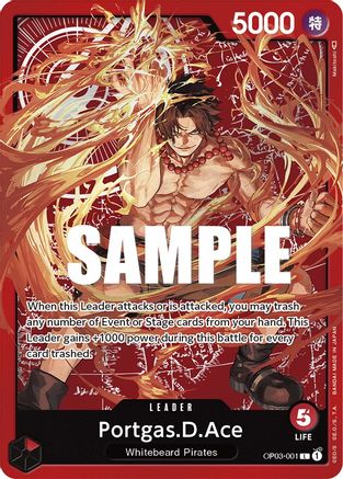 Portgas.D.Ace (Special Goods Set -Ace/Sabo/Luffy-) (OP03-001) - One Piece Promotion Cards Foil - for just $20.80! 