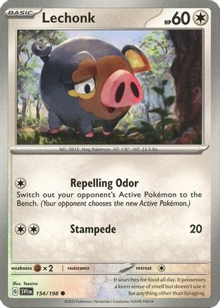 Lechonk (Holo) 154/198 - Deck Exclusives Holofoil - for just $1.95! 