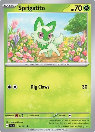 Sprigatito (Summer 2023 Collector Chest) 013/193 - Miscellaneous Cards & Products Holofoil - for just $0.13! 