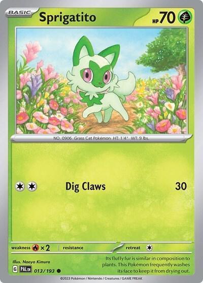 Sprigatito (013/193) (Theme Deck Exclusive) [Scarlet & Violet: Paldea Evolved] - for just $0.15! 