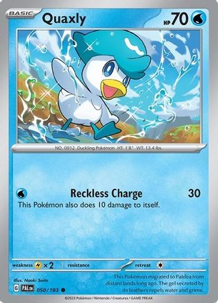 Quaxly (Summer 2023 Collector Chest) 050/193 - Miscellaneous Cards & Products Holofoil - for just $0.10! 