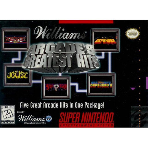 Williams Arcade's Greatest Hits (Super Nintendo) - Premium Video Games - Just $0! Shop now at Retro Gaming of Denver