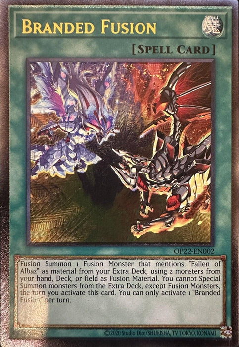 Branded Fusion [OP22-EN002] Ultimate Rare - for just $9.90! 