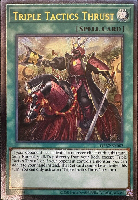Triple Tactics Thrust [OP22-EN003] Ultimate Rare - for just $6.90! 