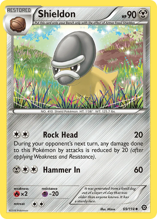 Shieldon (69/114) [XY: Steam Siege] - for just $0.10! 