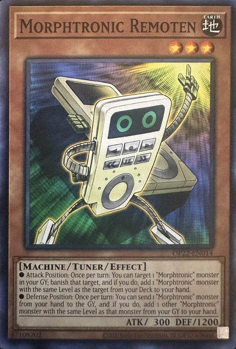 Morphtronic Remoten [OP22-EN014] Common - for just $0.10! 